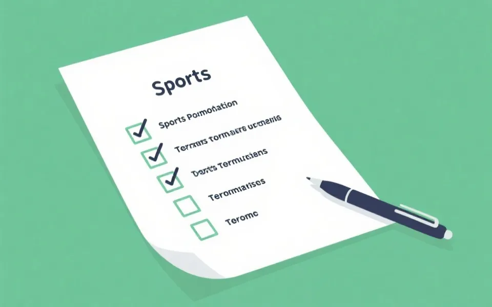 免费投注条款核对清单示意图