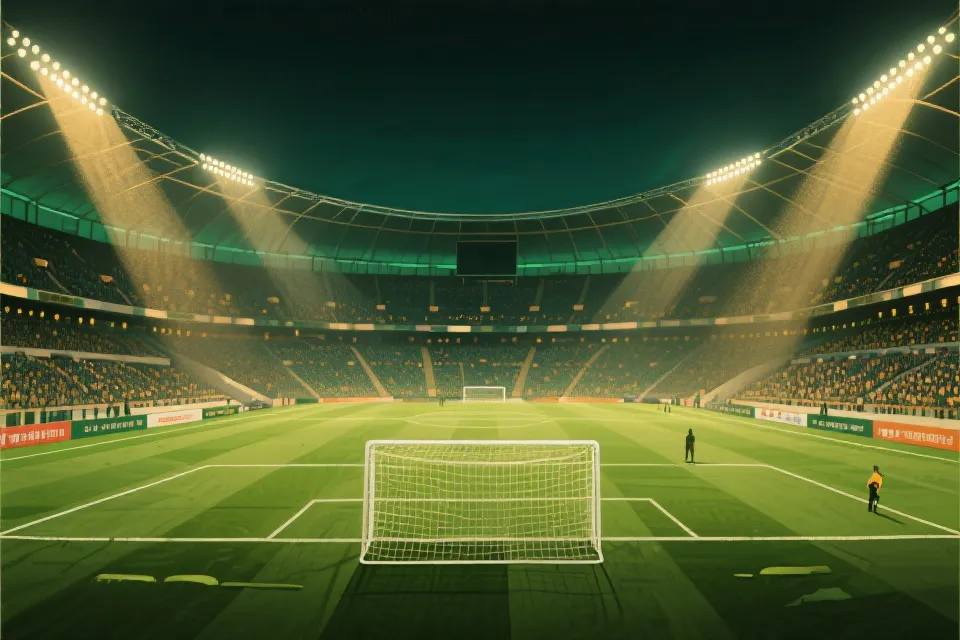 世界杯比赛场景插图